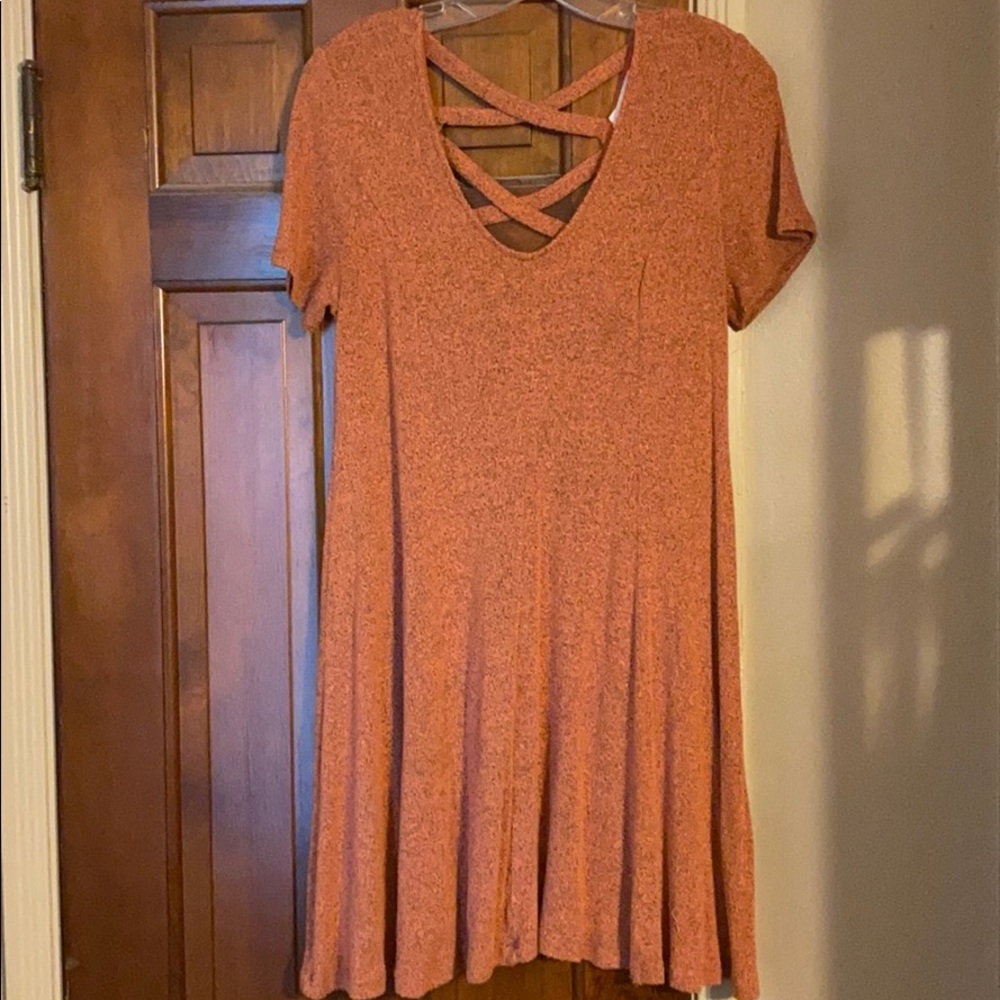 Cross back dress